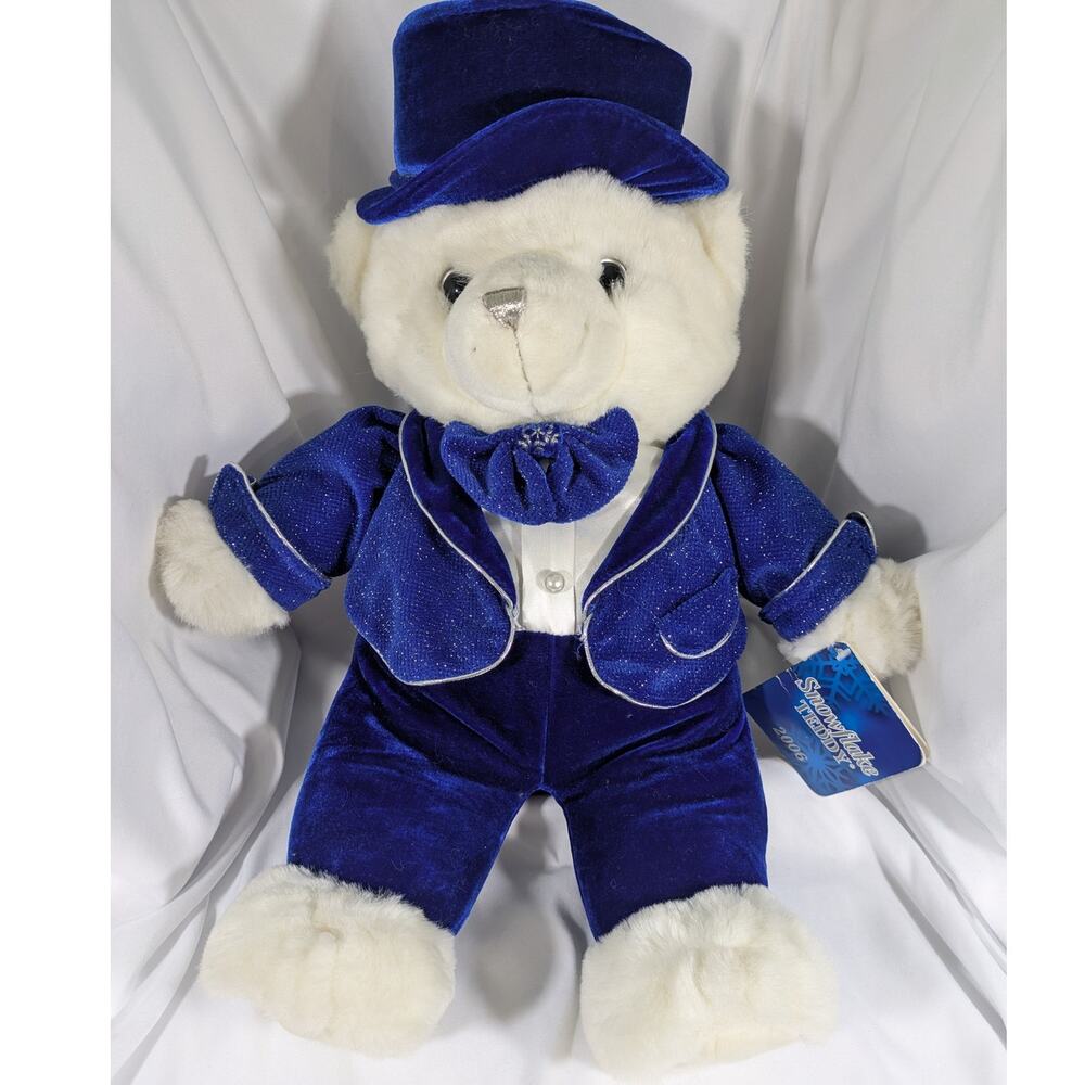 Dan Dee Snowflake Christmas Holiday Teddy Bear Stuffed Plush‎ 20" 2006 with Tag